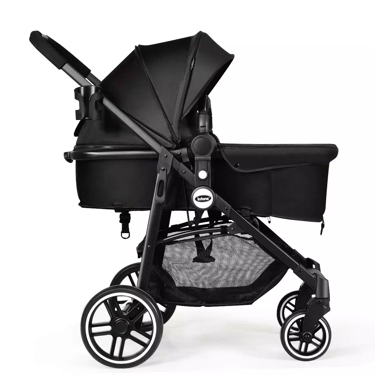 Best Foldable:INFANS 2-In-1 Baby Stroller