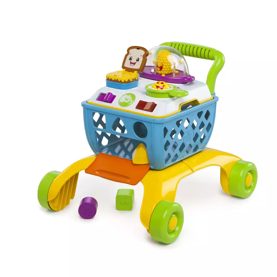 Bright Starts Giggling Gourmet 4-In-1 Shop ‘n Cook Walker Push Toy