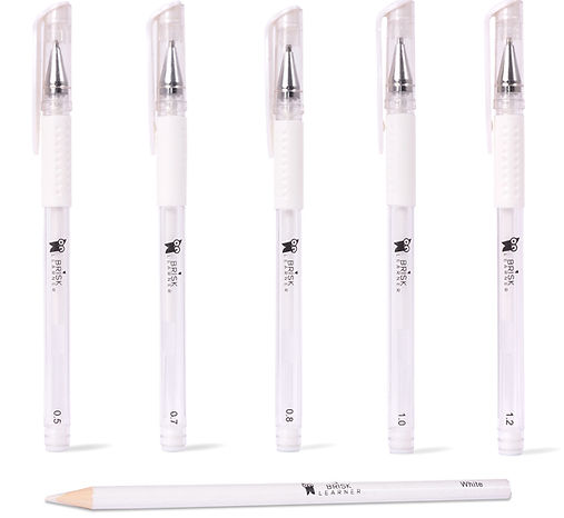 BriskLearner White Gel Pens For Artists