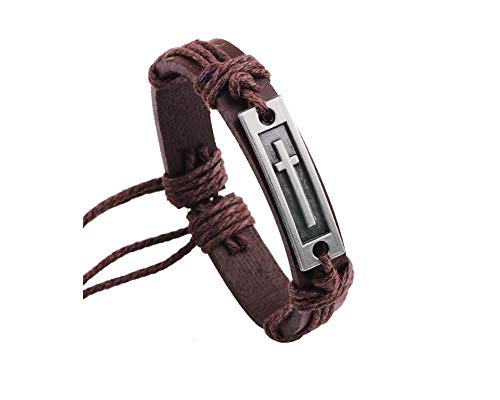 Caiyao Fashion Cross Leather Bracelet