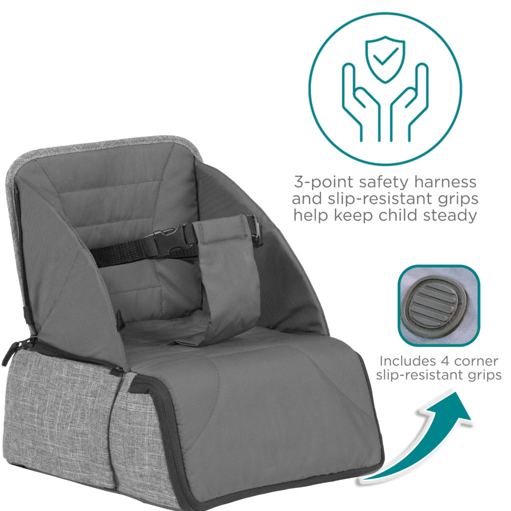 Contours Explore 2-in-1 Portable Convertible Travel Booster Seat