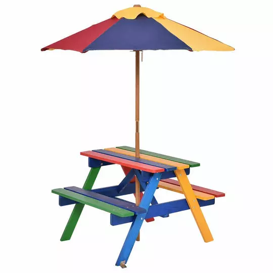 Costzon Wood Kids Picnic Table Set