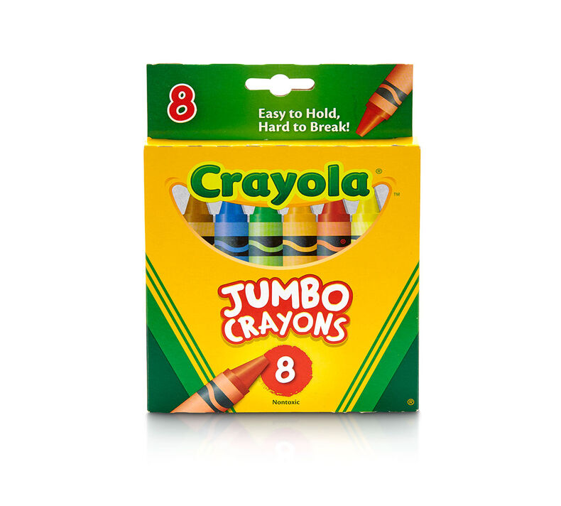 Bazic 8 Color Premium Quality Super Jumbo Triangle Crayon