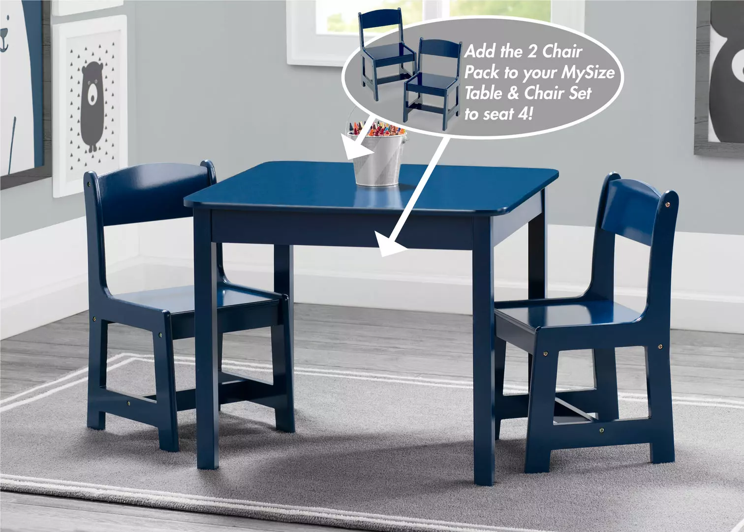 Delta Children Kids Wood Table And Chair Set