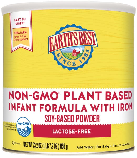 Earth’s Best Non-GMO Plant-Based Infant Formula
