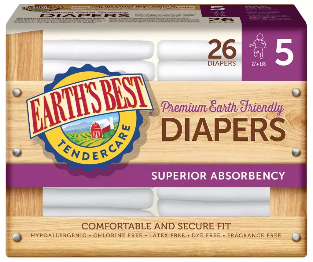Earth’s Best TenderCare Chlorine-Free Disposable Baby Diapers