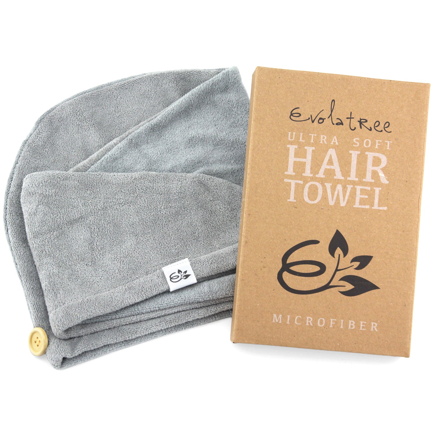 Evolatree Microfiber Hair Towel Wrap