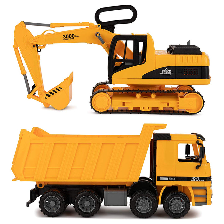 Excavator & Dump Truck Toy