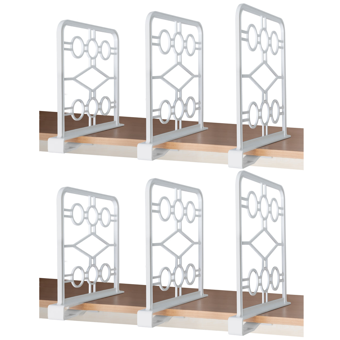 EZICOZI Set Of 6 Shelf Dividers + Folding Board