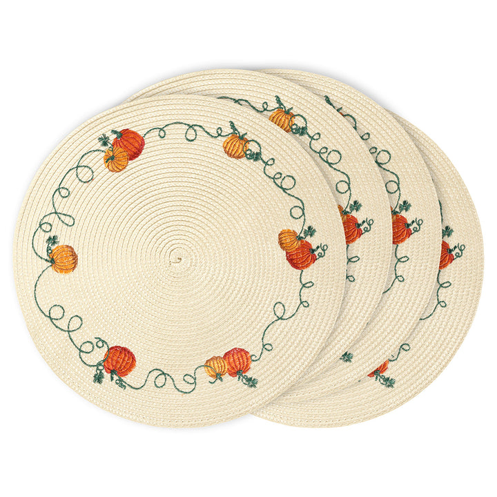 Feuille Fall Placemats For Round Dining Table