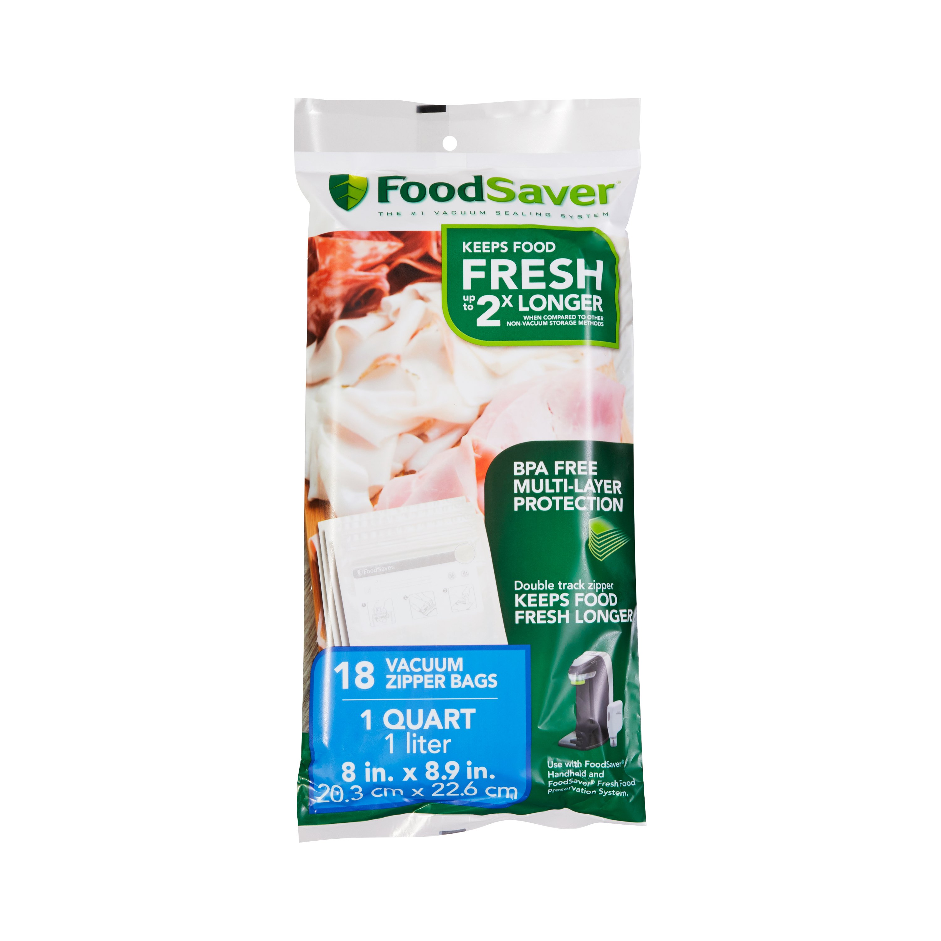 FoodSaver 1-Quart Vacuum Zipper Bags