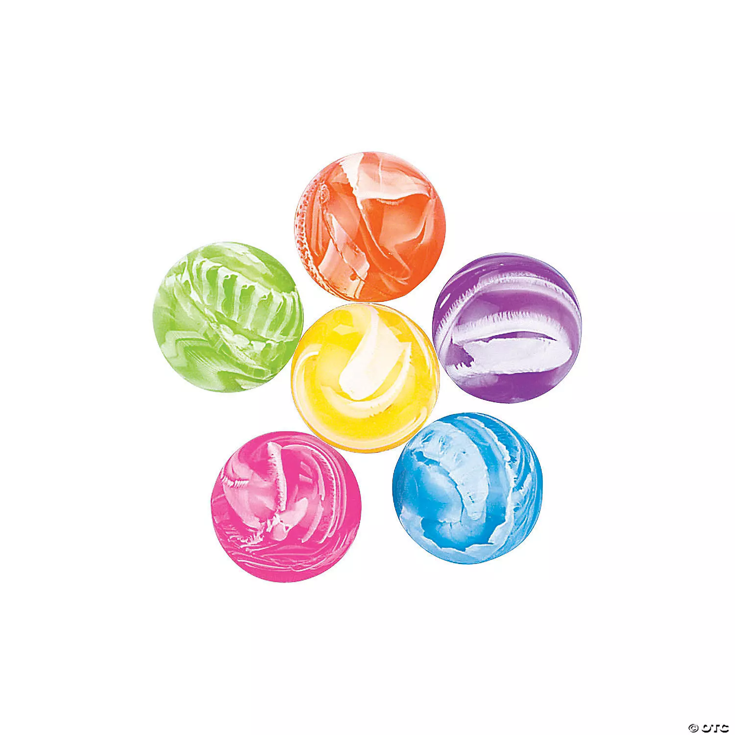 Fun Express Neon Swirled Bouncing Balls