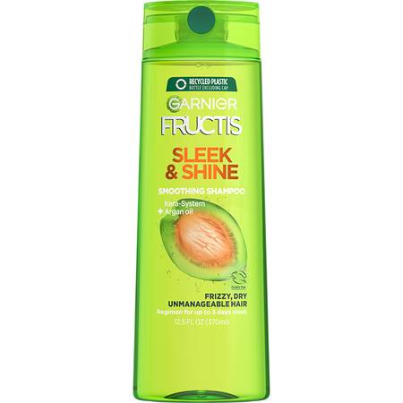 Garnier Fructis Sleek And Shine Shampoo, Conditioner And Anti-Frizz Serum