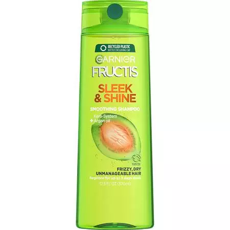 Garnier Fructis Sleek And Shine Shampoo, Conditioner And Anti-Frizz Serum