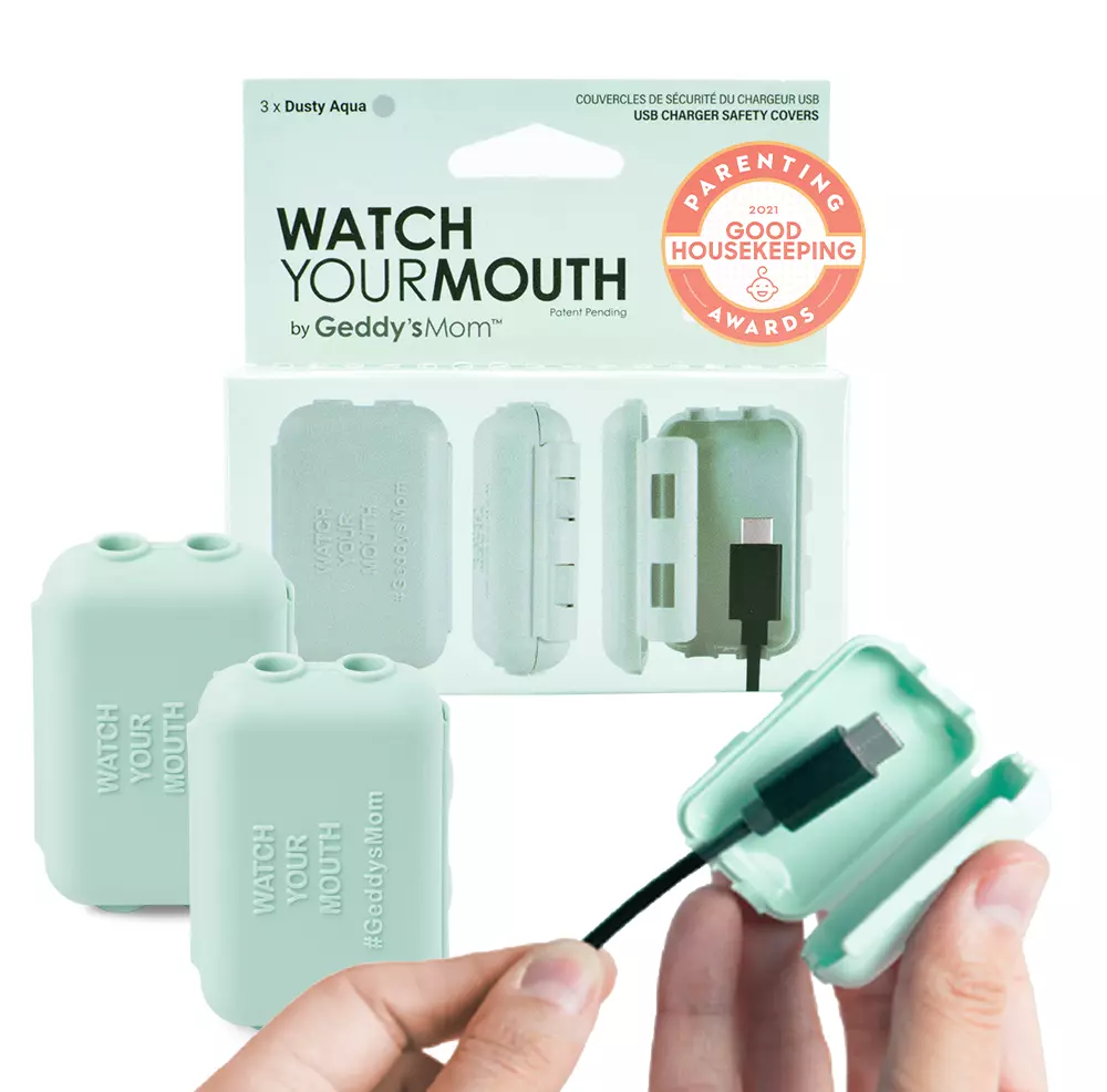 Geddy’s Mom Watch Your Mouth USB Charger Safety Cover