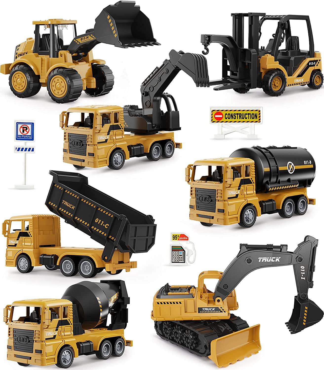 Geyiie Store Construction Trucks Toy Set