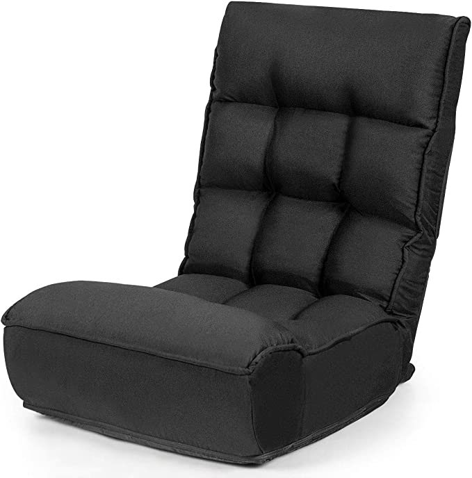 Giantex Padded Floor Chair with Adjustable Backrest and Headrest