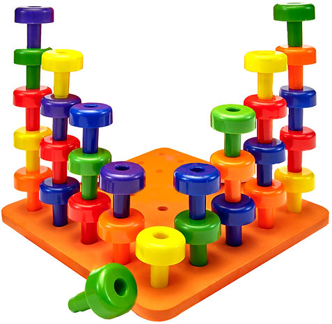 Gleeporte Stacking Peg Board Toy Set