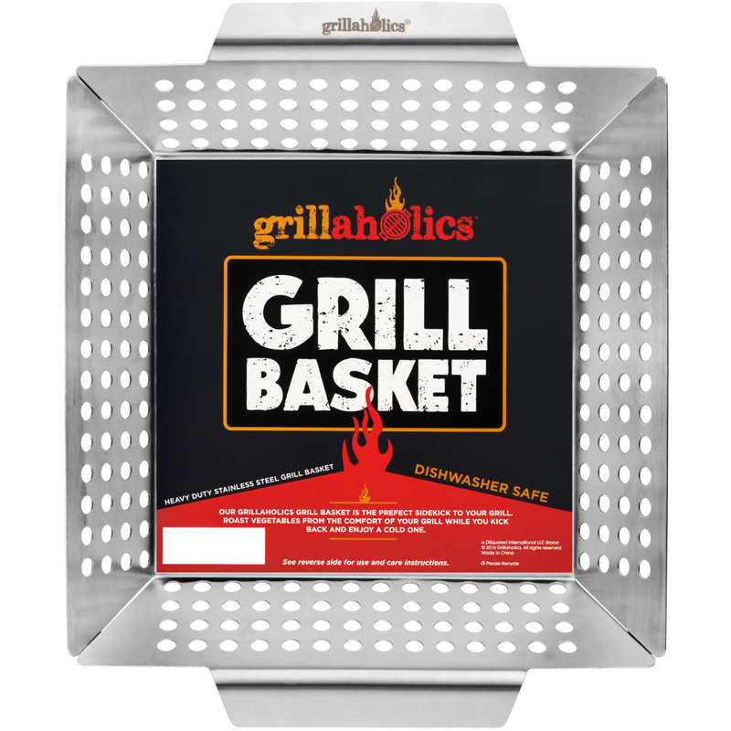 Grillaholics Heavy Duty Stainless Steel Grill Basket