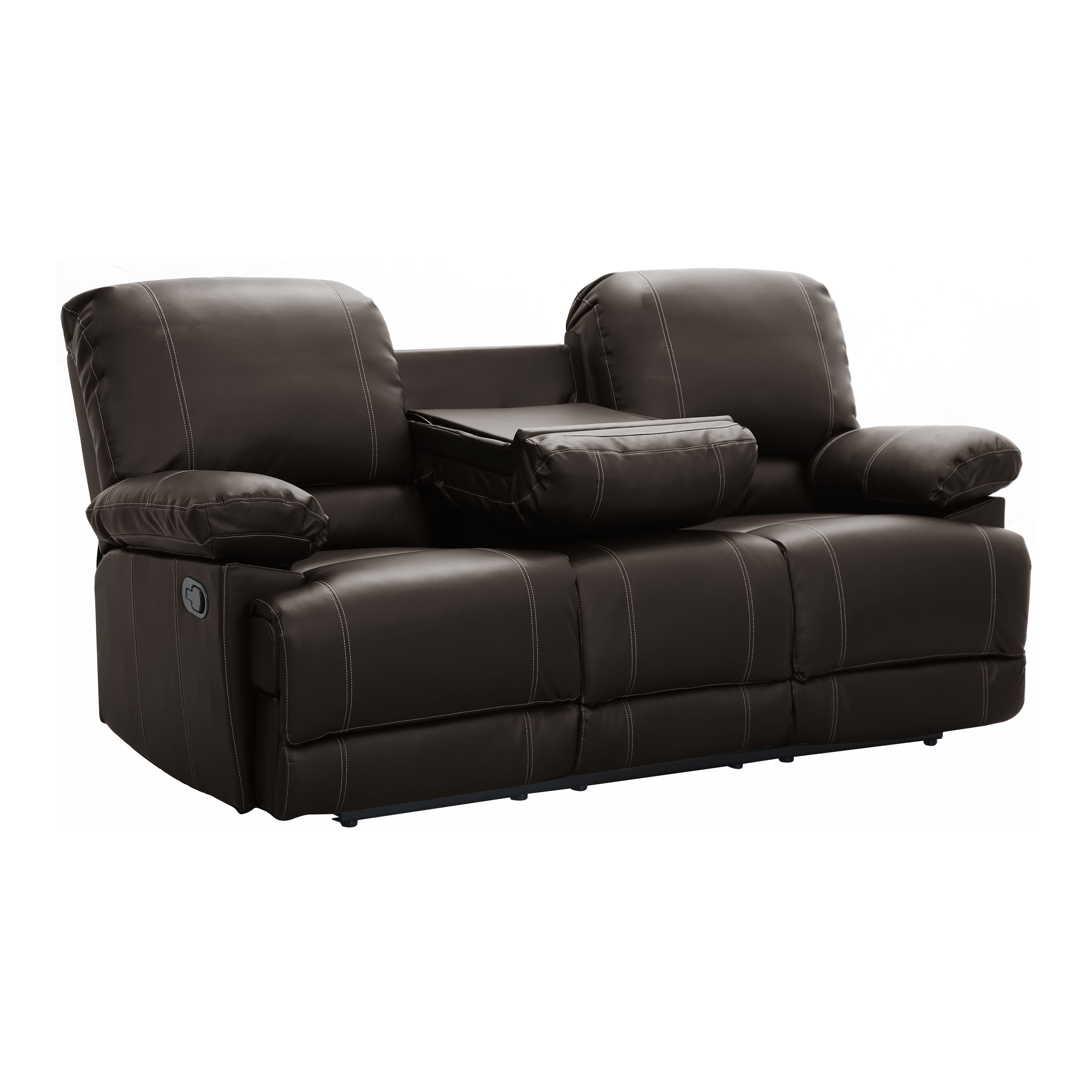 Homelegance Center Hill Bonded Leather Reclining Love seat