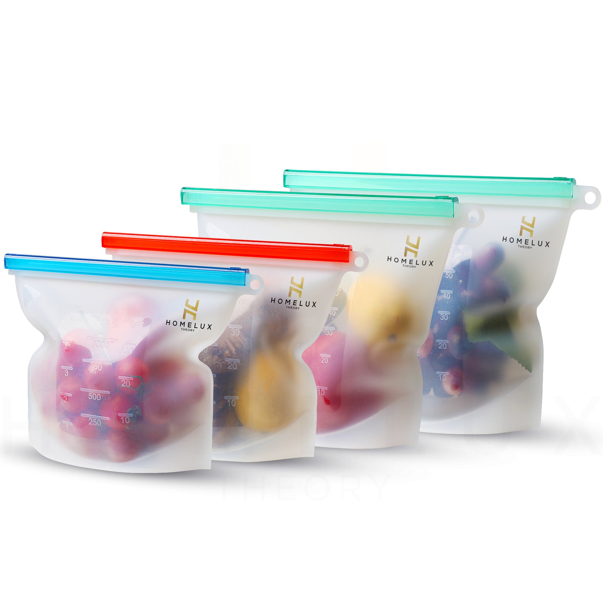 Homelux Theory Reusable Silicone Food Storage Bags