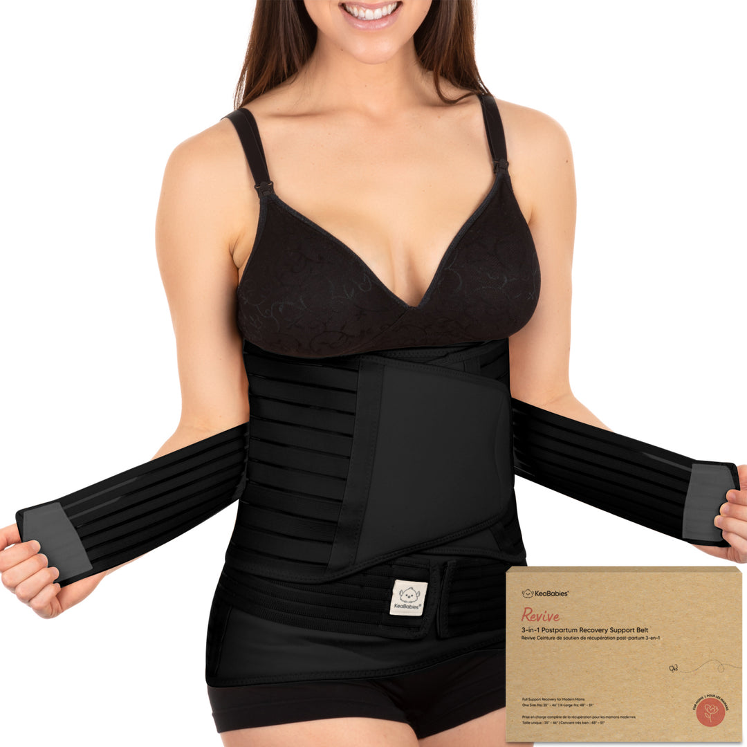 KeaBabies 3-In-1 Postpartum Belly Wrap – One Size