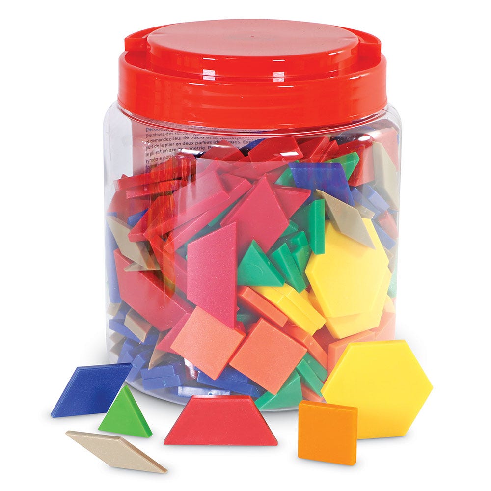 Learning Resources Plastic Pattern Blocks