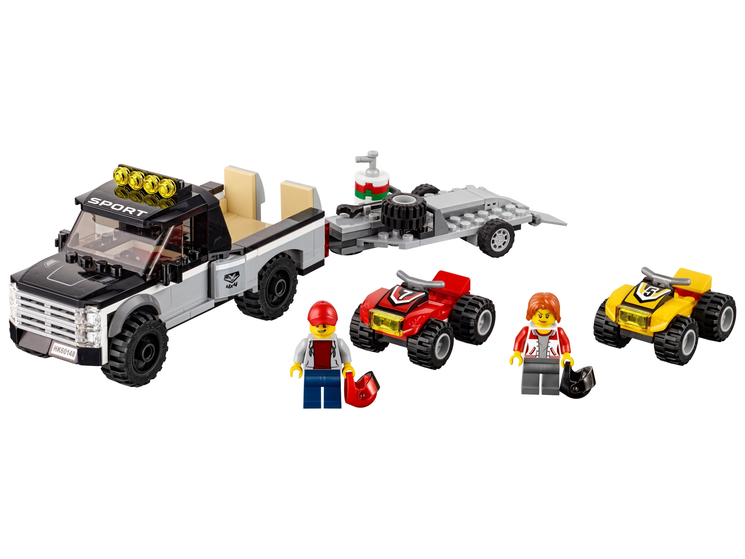 LEGO City ATV Race Team 60148 Building Kit With Toy Truck And Race Car Toys