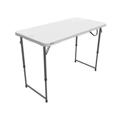 Lifetime Height Adjustable Craft Camping And Utility Folding Table
