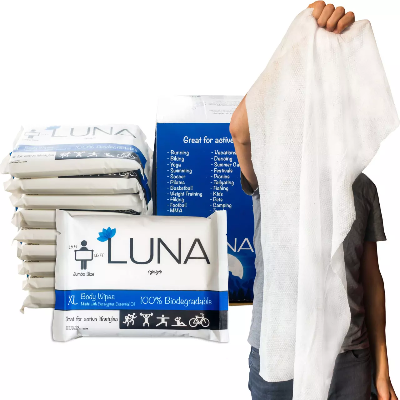 Luna Lifestyle XL Body Wipes