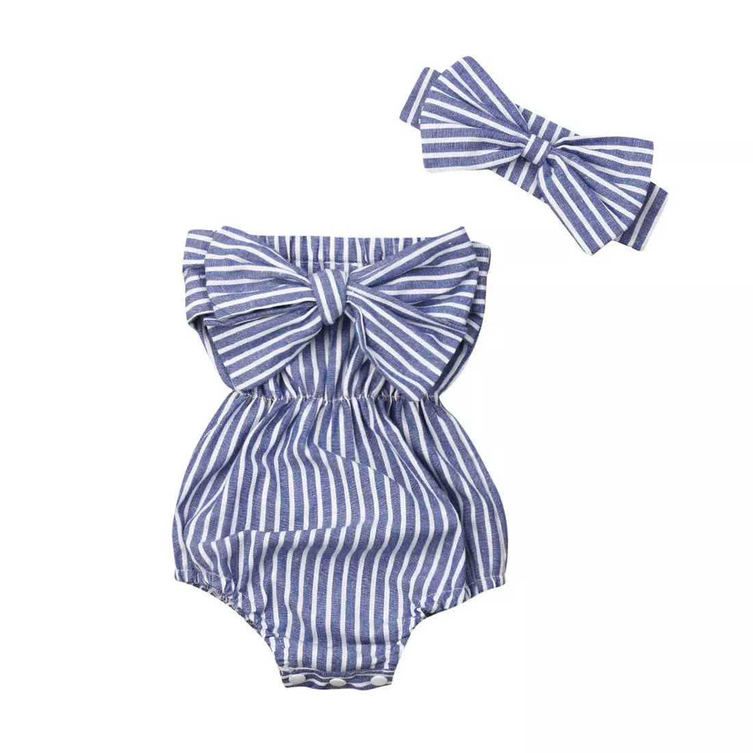 Ma&Baby Striped Jumpsuit Romper Playsuit