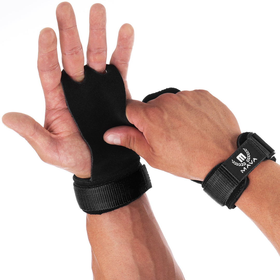 Mava Sports Leather Hand Grips