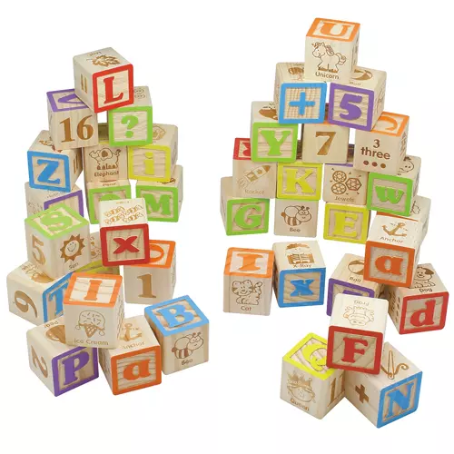 Maxim Deluxe Wooden ABC Blocks