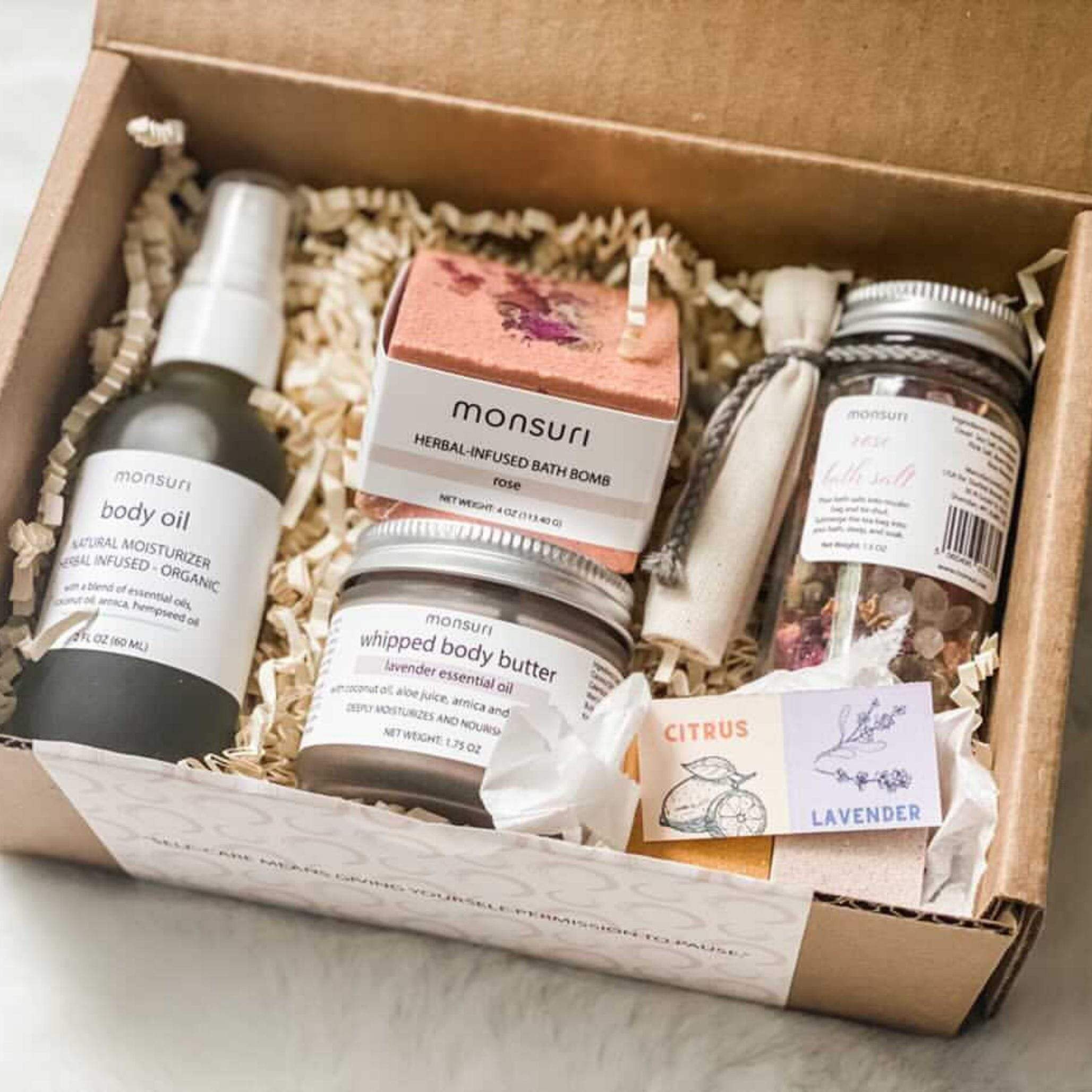 Monsuri Self-Care Gift Basket For Mom