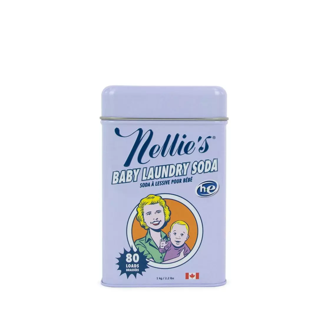 Nellie’s All Natural Baby Powder Laundry Detergent Tin