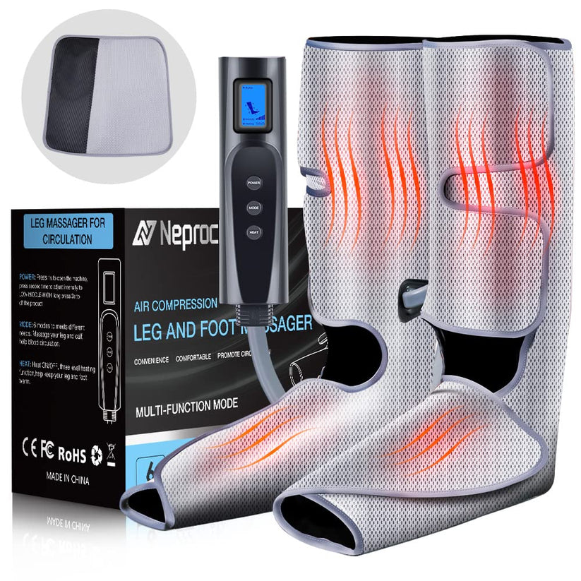 Neprock Air Compression Leg & Foot Massager With Heat