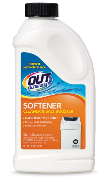 OUT Filter Mate Water Softener Cleaner & Salt Booster Powder