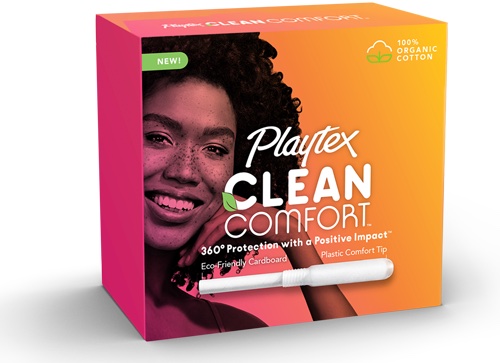 Playtex Clean Comfort Organic Cotton Tampons