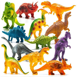 PrextexPack Of 12 Toy Dinosaurs With Interactive Sound Book