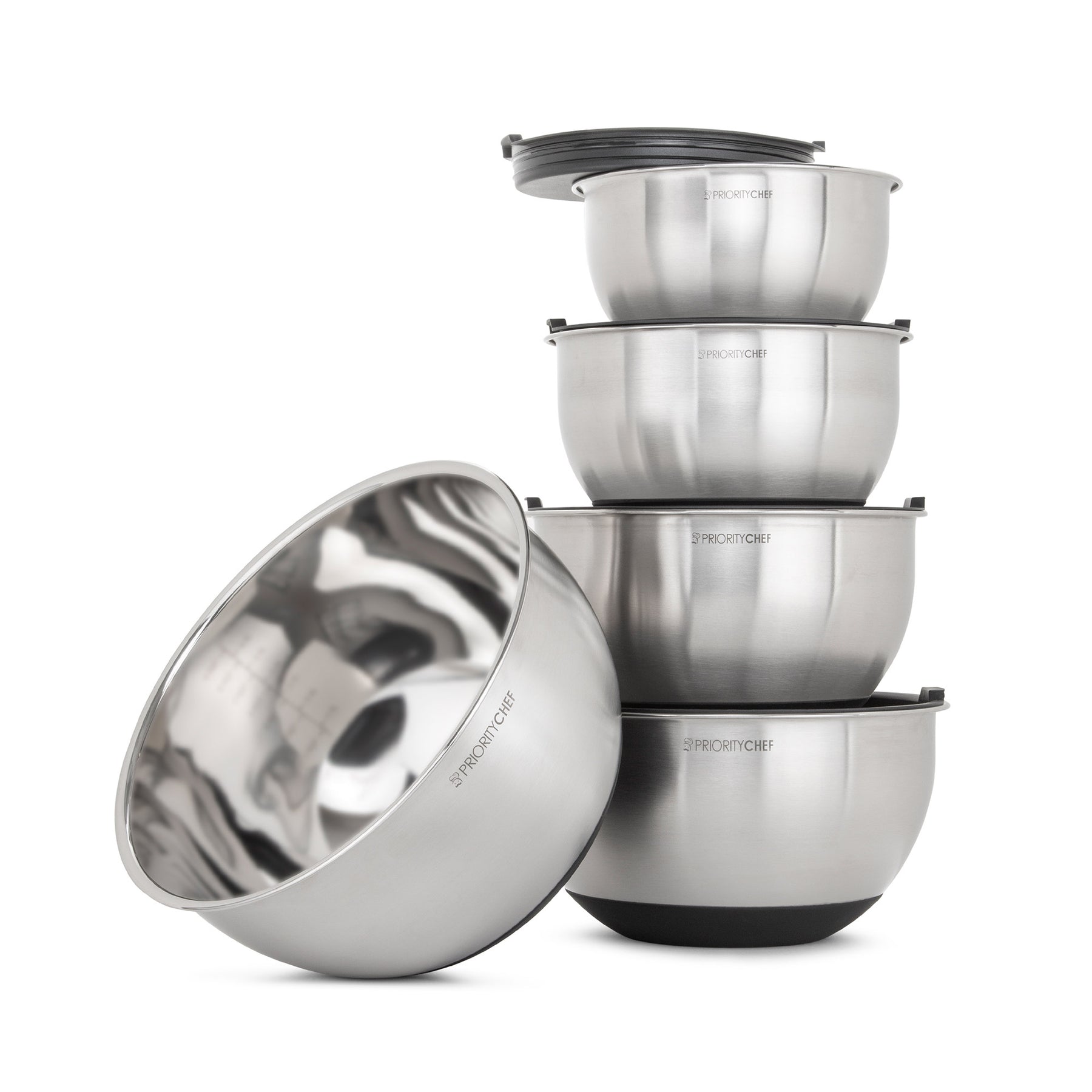 Priority Chef Stainless Steel Mixing Bowls With Lids