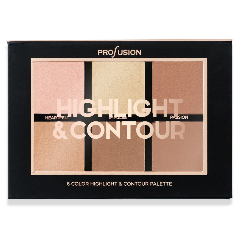 Profusion Cosmetics – Studio Icon Collection Highlight & Contour 6 Color Palette