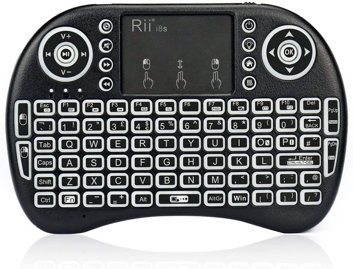 Rii 2.4GHz Mini Wireless Keyboard with Touchpad