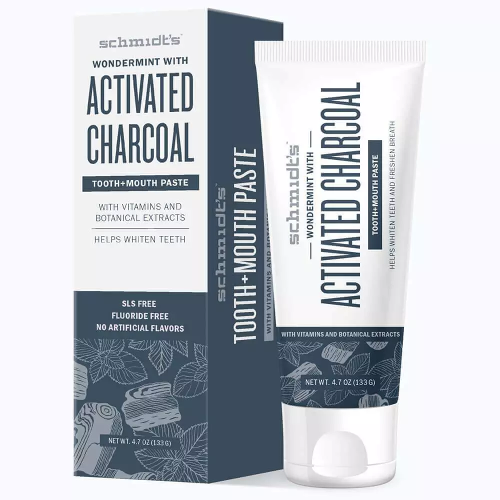 Schmidt’s Wondermint With Activated Charcoal Toothpaste