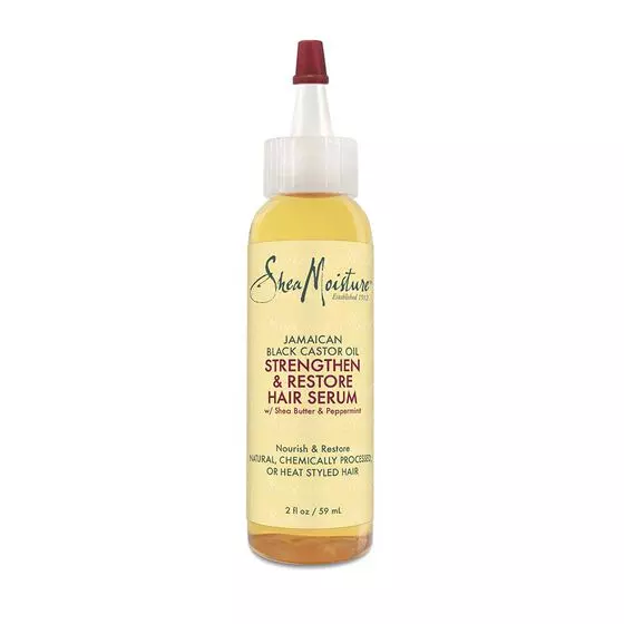 SheaMoisture Hair Serum Oil for Damaged Hair Jamaican Black Castor Oil Hair Oil with Shea Butter 2 oz