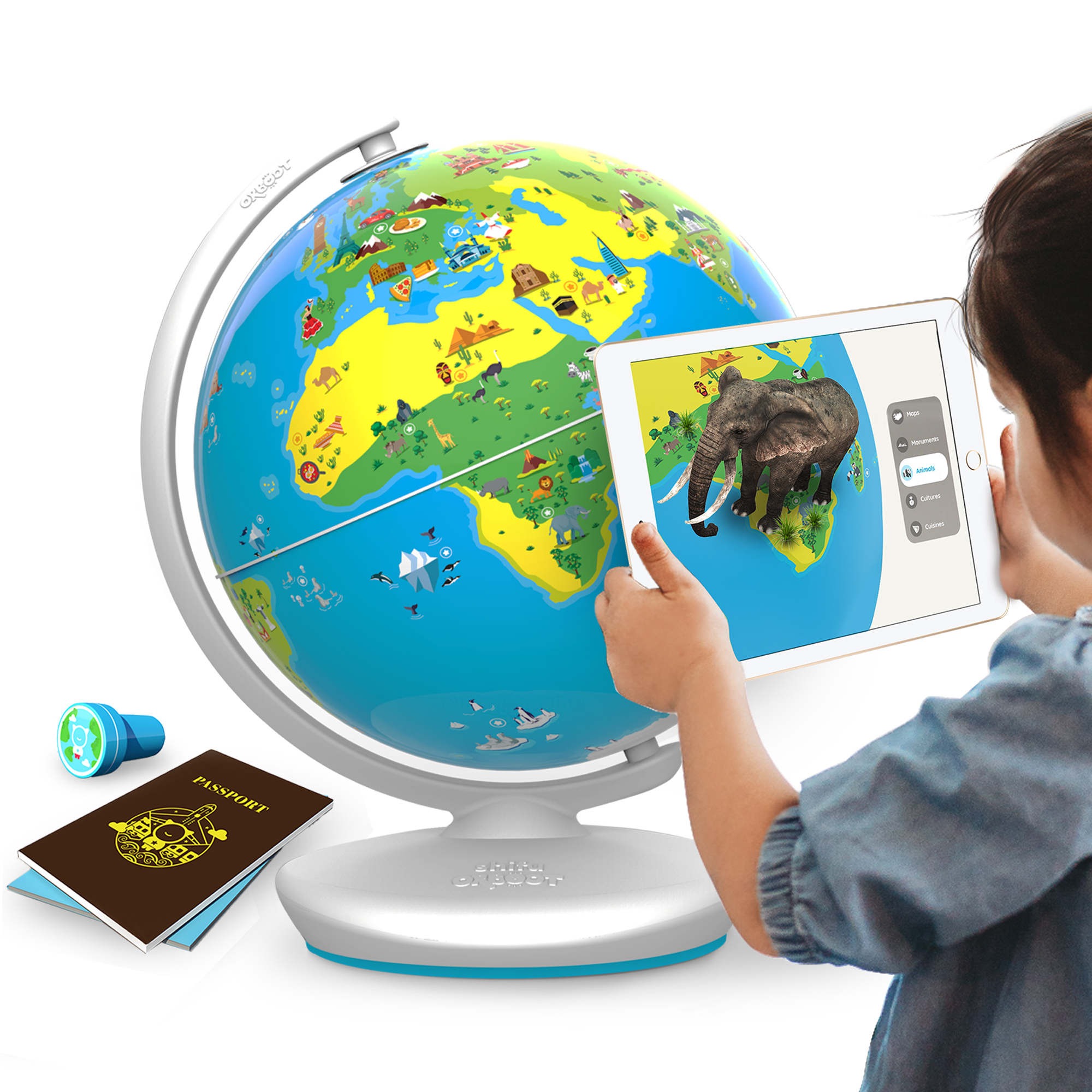 ShifuOrboot Augmented Reality Interactive Globe for Kids