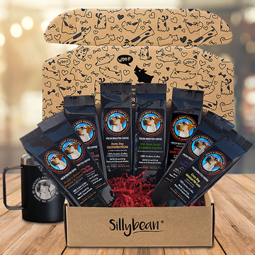 Sillybean Best Dog Lover Coffee Gift Basket