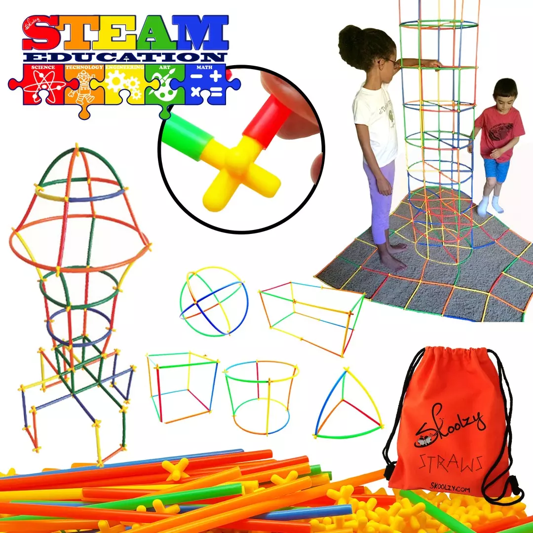 Skoolzy STEM Toys Connecting Straws Building Kits