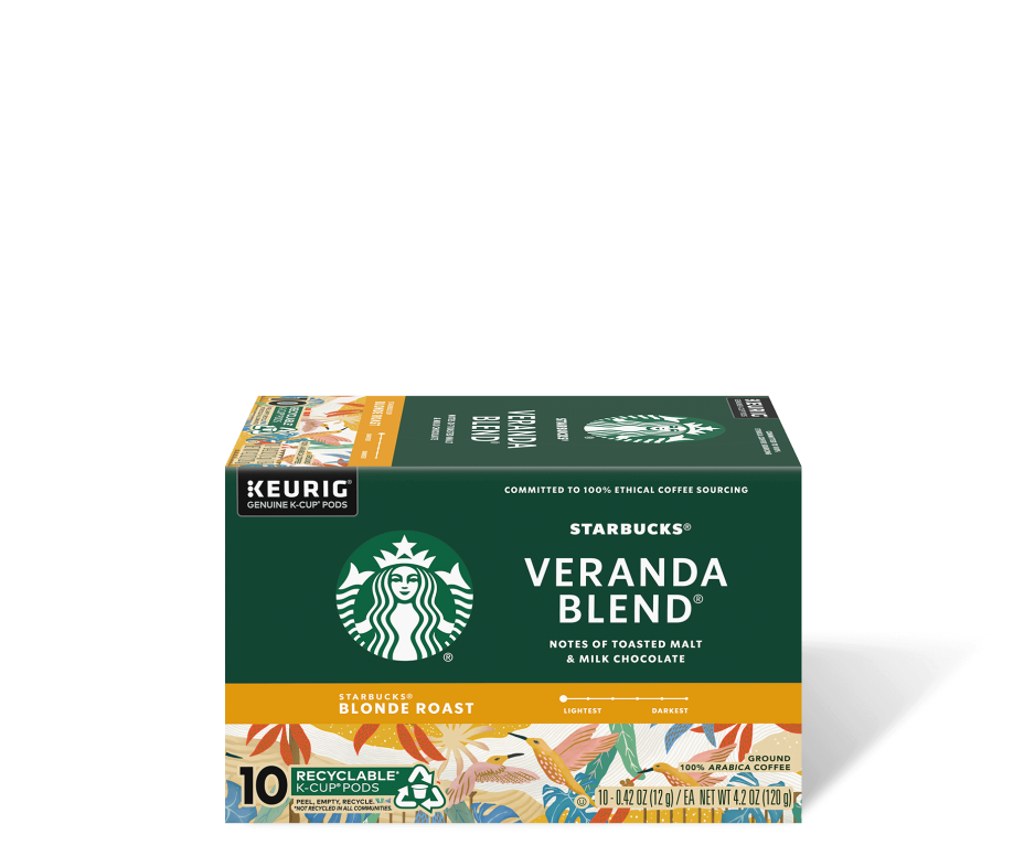 Starbucks Blonde Roast K-Cup Coffee Pods – Veranda Blend
