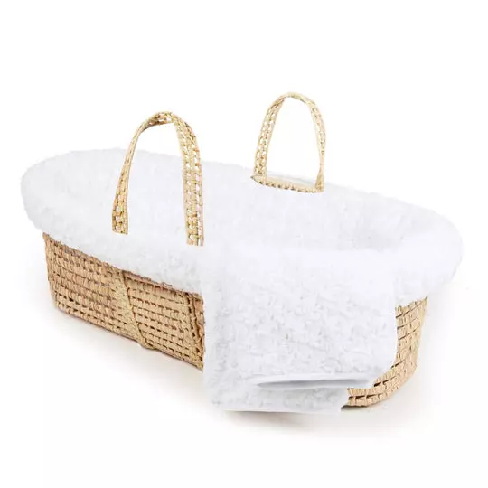 Tadpoles Twisted Fur Moses Basket