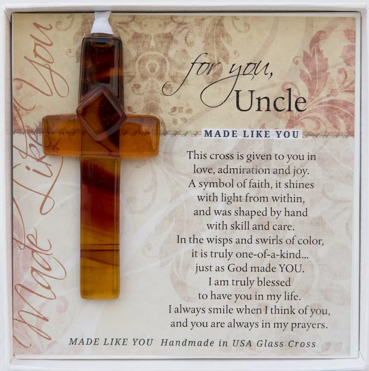 The Grandparent Gift Co. Beautiful Handmade Cross With Sentiment